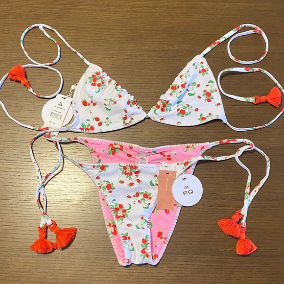 NWT Pq Swim Strawberry Fields Bikini - Picture 3 of 5